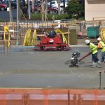 Pouring Concrete - Bottom of the First Floor 