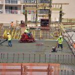 Pouring Concrete - Bottom of the First Floor 